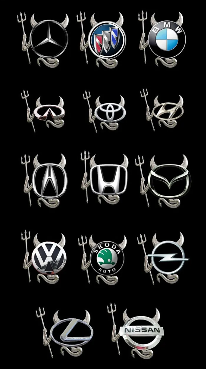 AUTOUR, 3D, серебро, высокое качество, универсальная наклейка для автомобиля, стильные автомобильные логотипы, украшение для автомобиля, милый краб, дьявол, на выбор