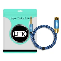גק כדי EMK XLR כדי 6.35mm ג