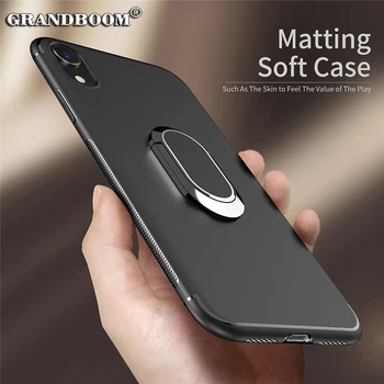 

500pcs Magnetic Car Holder Stand Shockproof Armor Finger Ring Case For iPhone XS Max XR X 8 7 6 6S Plus Kickstand Bracket Cover