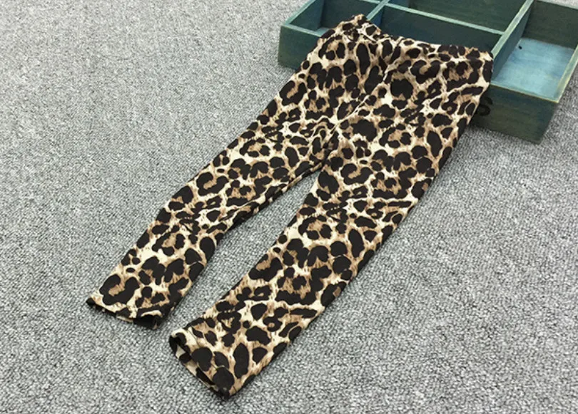 

New Baby Girls Leopard Print Leggings Fashion Boys Girls Pants Children's Leggings For Spring Autumn kids casual long trousers