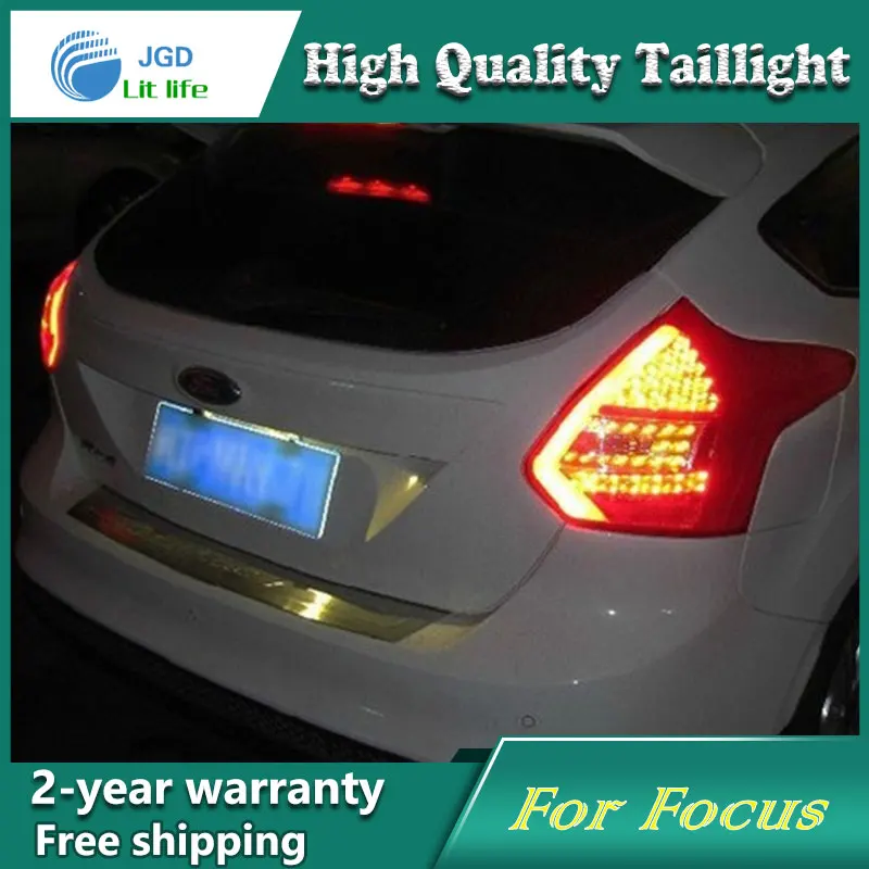 Car Styling Tail Lamp for Ford Focus 2012 Tail Lights LED Tail Light Rear Lamp LED DRL+Brake+Park+Signal Stop Lamp
