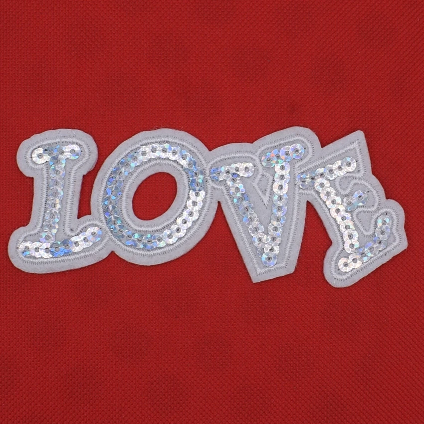 Mickey Mouse R Cartoon Silver Sequin Iron On Applique Patch