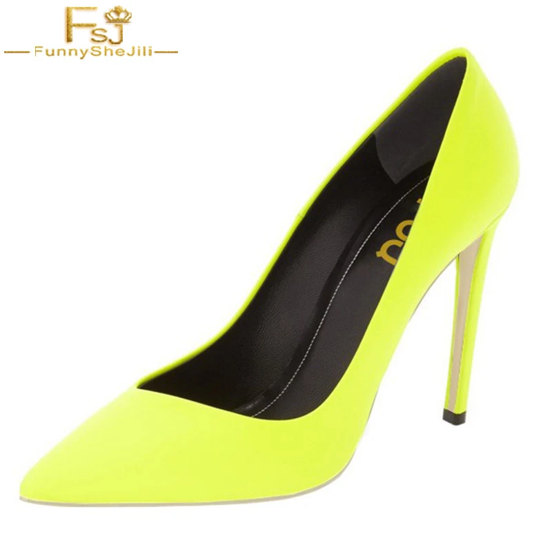 3 inch yellow heels