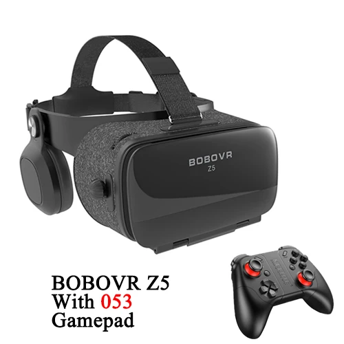 BOBOVR Z5 гарнитура виртуальной реальности с эффектом погружения стерео 3D очки VR картонный шлем 120 FOV для смартфонов 4,7-6,2' - Цвет: 053 Gamepad