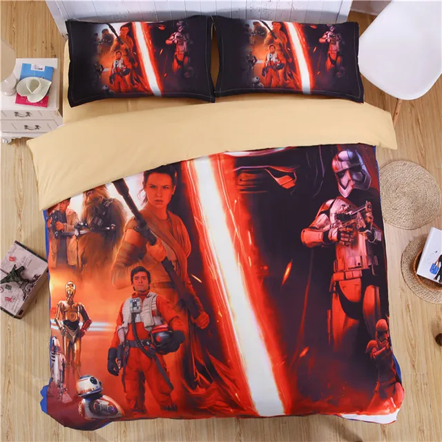 EsyDream King Size Star Wars Kids Bedding Sets (No Comfroter),Cotton