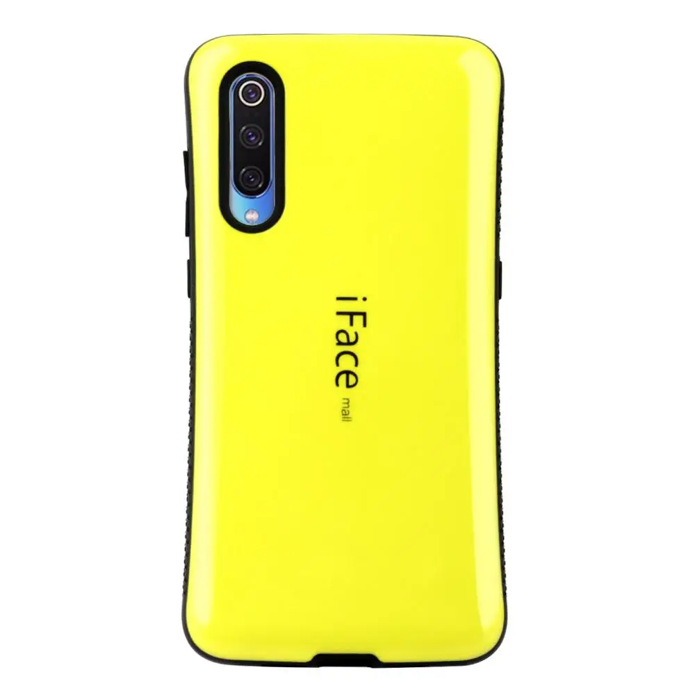 iFace Mall Case for xiaomi Mi9 Mi 9 Heavy Duty Shockproof Back Cover Hard Shell 6.39 Inch Protect Mobile Phone Case - Цвет: Цвет: желтый