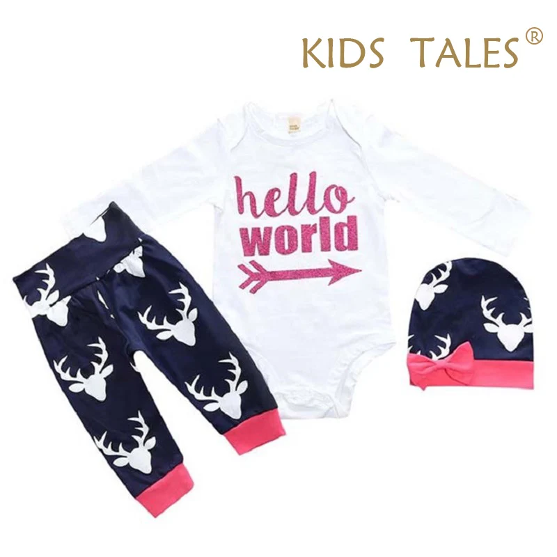 2017 Newborn Baby Clothes Baby Toddlers Boys Girls With Long Sleeve