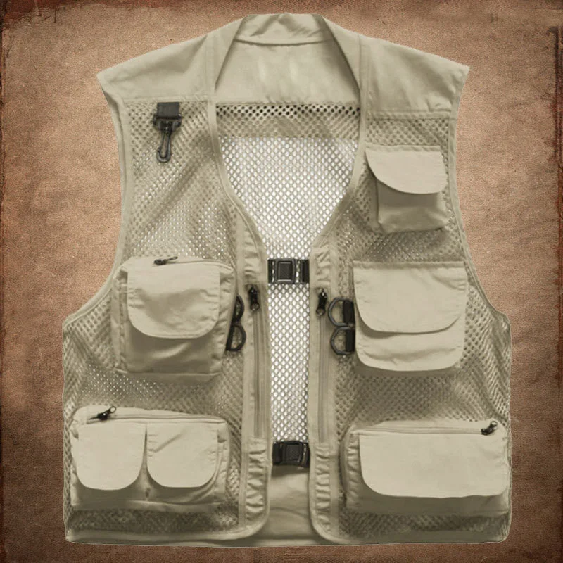 

Fashion Vest Men Tactical Vest Special Forces SWAT Military Director Fisherman Mesh Black Vests Quick Drying Clothes gilet homme
