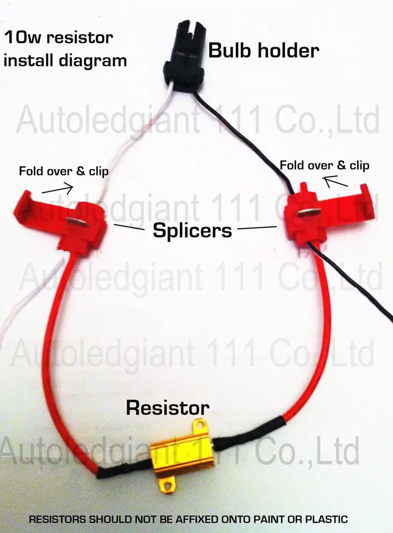 WLJH 2 шт. 10 W 39ohm светодиодный резистор декодер Предупреждение Canbus SMD светодиодный без подавитель предупреждений об ошибках T10 BA9S H6W 31 мм 36 мм 39 мм 42 44 мм