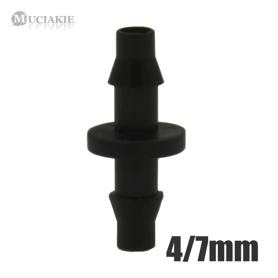 

MUCIAKIE 30PCS 1/4'' Barbed Coupling Barb to Connect the End of 1/4'' Micro Tubing Drip Irrigation Straight Connector 4/7mm Hose