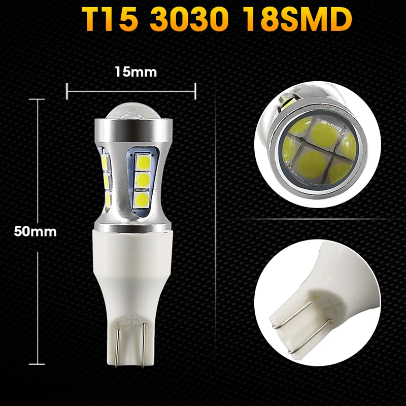 Enjoynight 1x T15 светодиодный 4014 W16W парковочный SMD задний фонарь сигнальная Поворотная