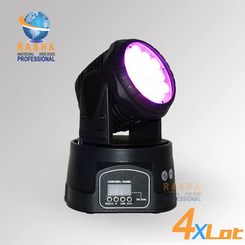 

4pcs/LOT Freeshipping 18pcs*3W RGB Tri Color LED Moving Head Wash Light,American DJ Light Stage Light