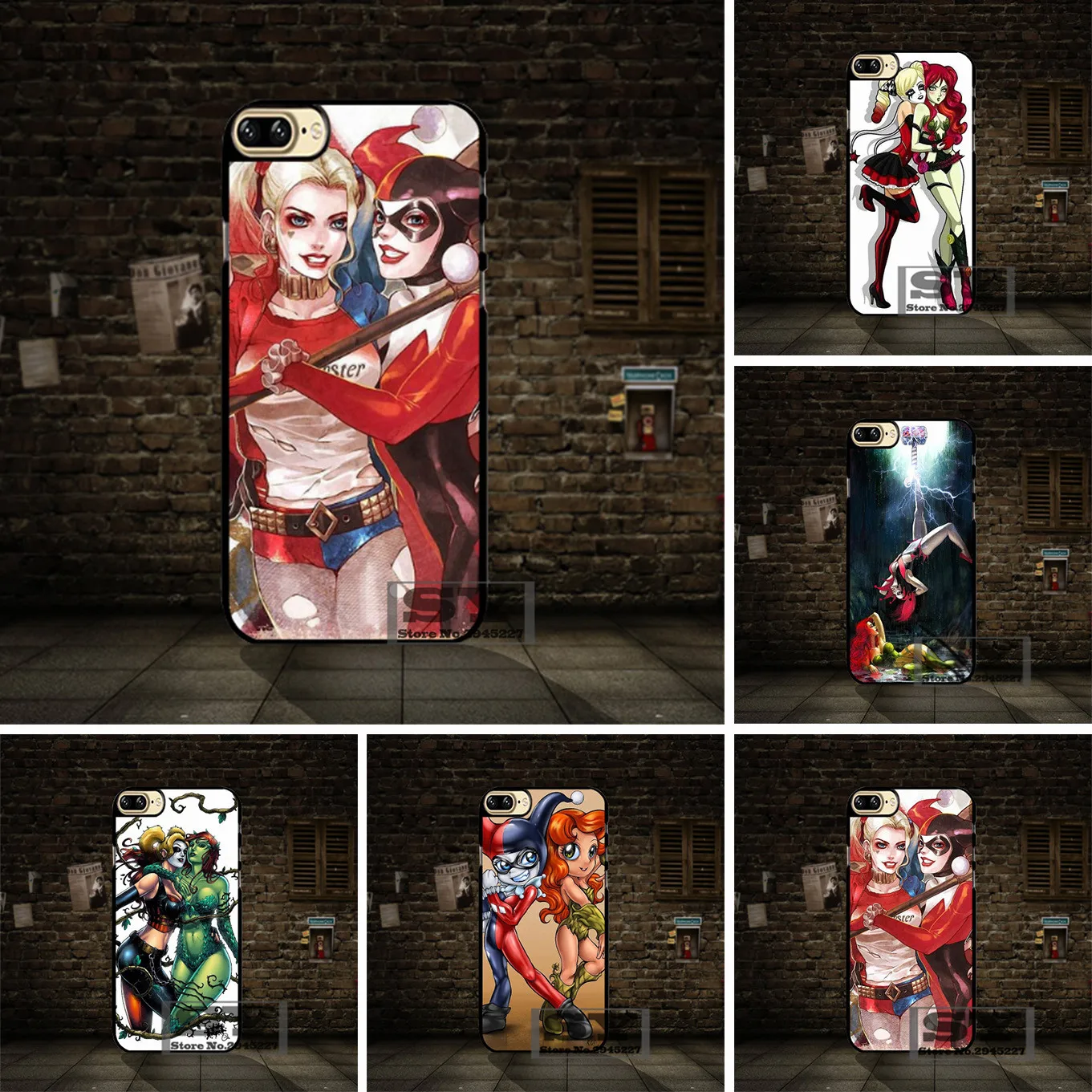 Poison Ivy and Harley Quinn cell phone Case Cover For Samsung Galaxy S2