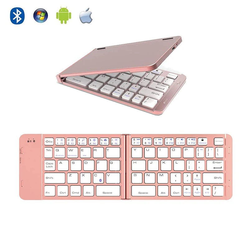 

Landas Universal Folding Keyboard Bluetooth Wireless For Apple Android Sunsamg Xiaomi Huawei Foldable Keyboard For Traveling