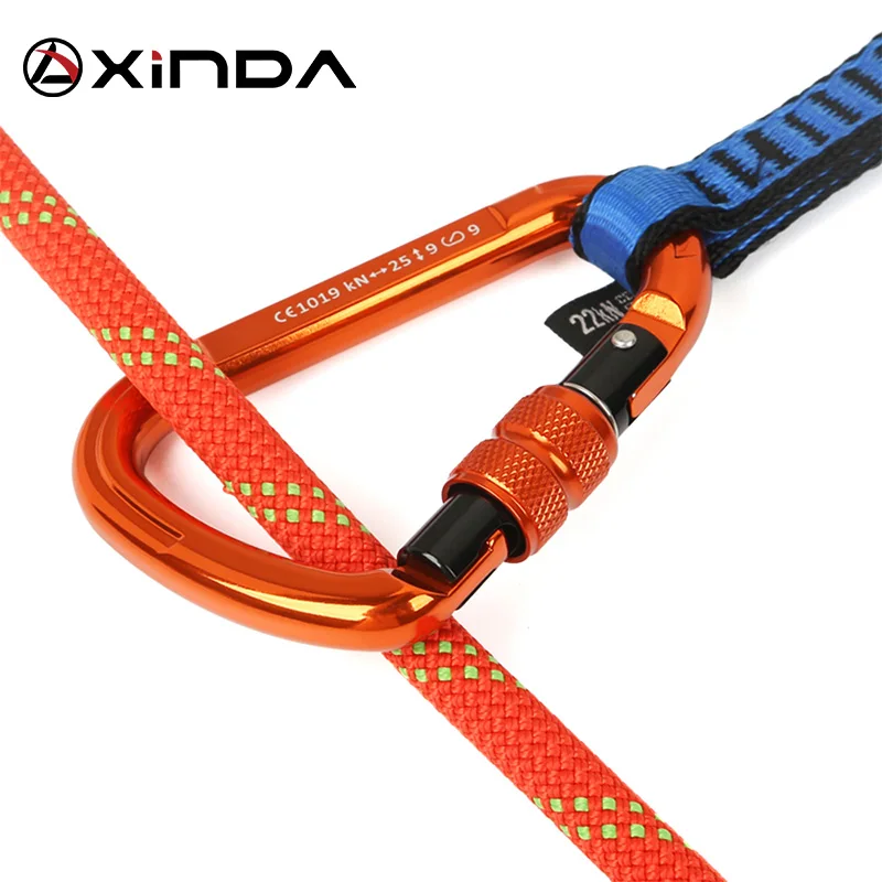 XINDA Открытый скалолазание 25KN соединитель безопасности замок грушевидные