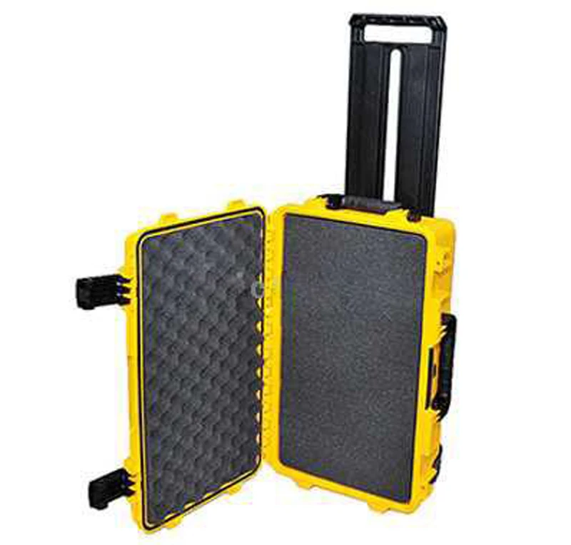 waterproof safety equipment case587*358*221mm Impact PP ALLOY Plastic sealed,tool case, tool box with Sponge Foma GL-2500
