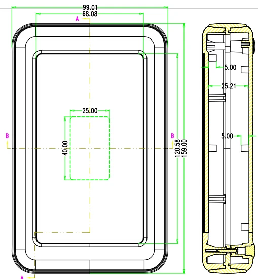 1 шт., ip 54 abs szomk батарея ручной pcb коробка пластиковый чехол для инструментов корпус mufakturing чехол для электроники