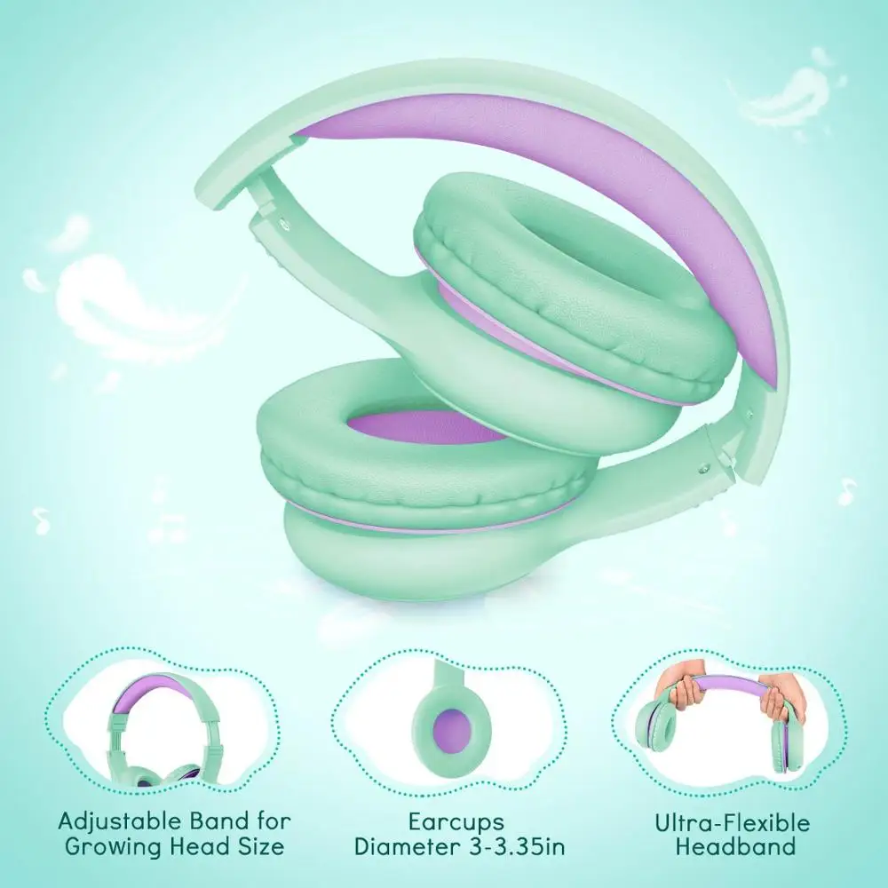Mpow CH6 Wired Child Kids Headphones Food Grade Material 85dB Limited Volume With 3 5mm AUX Port For MP3 MP4 PC Phone Laptops