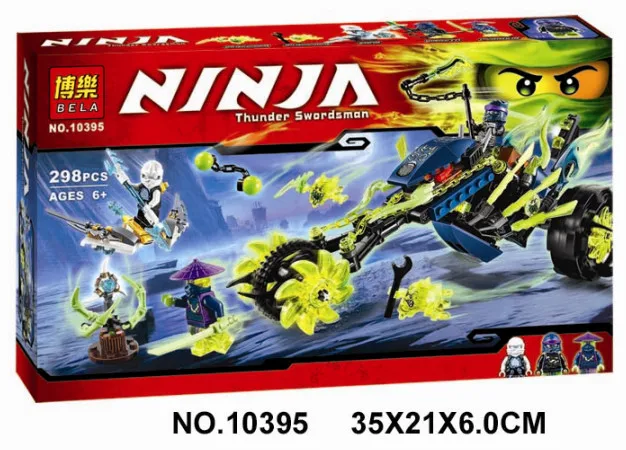 

Lepin Bela Phantom Chain Cycle Ambush Motor Masters Ninjagoe Thunder Swordsman Building Blocks Bricks Toys Compatible Legoe