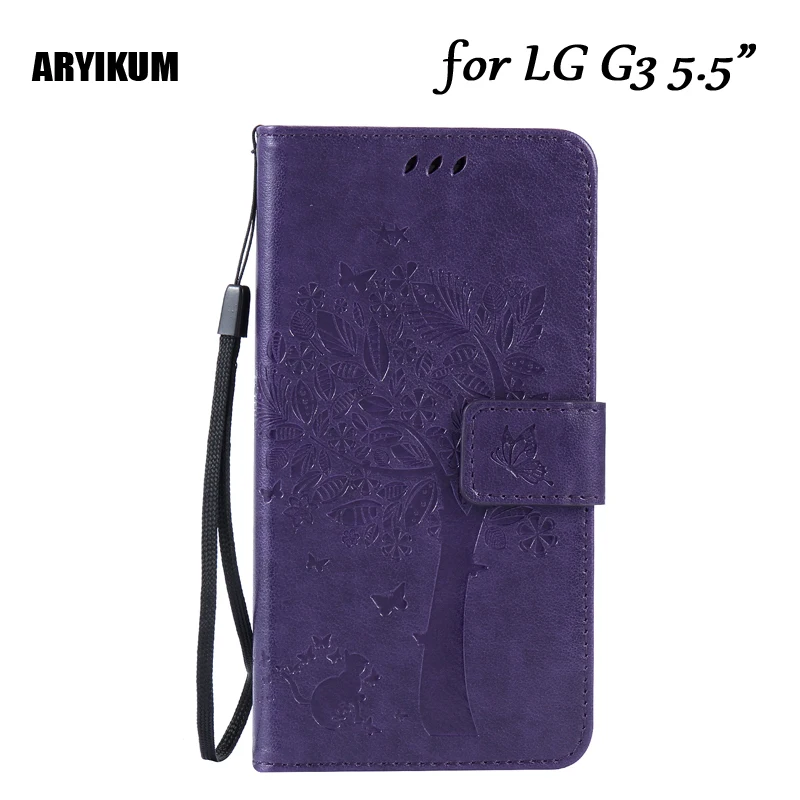 ARYIKUM PU кожаный чехол Capinha для LG G3 D855 D850 откидная подставка Магнитный чехол-кошелек