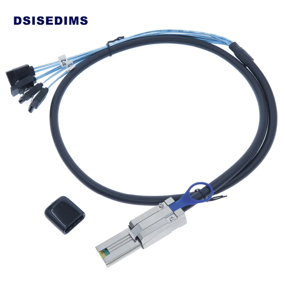 Оптовая продажа внешний мини-Кабель SAS 26 Pin SFF-8088 штекером 4 7 SATA кабель Mini to с