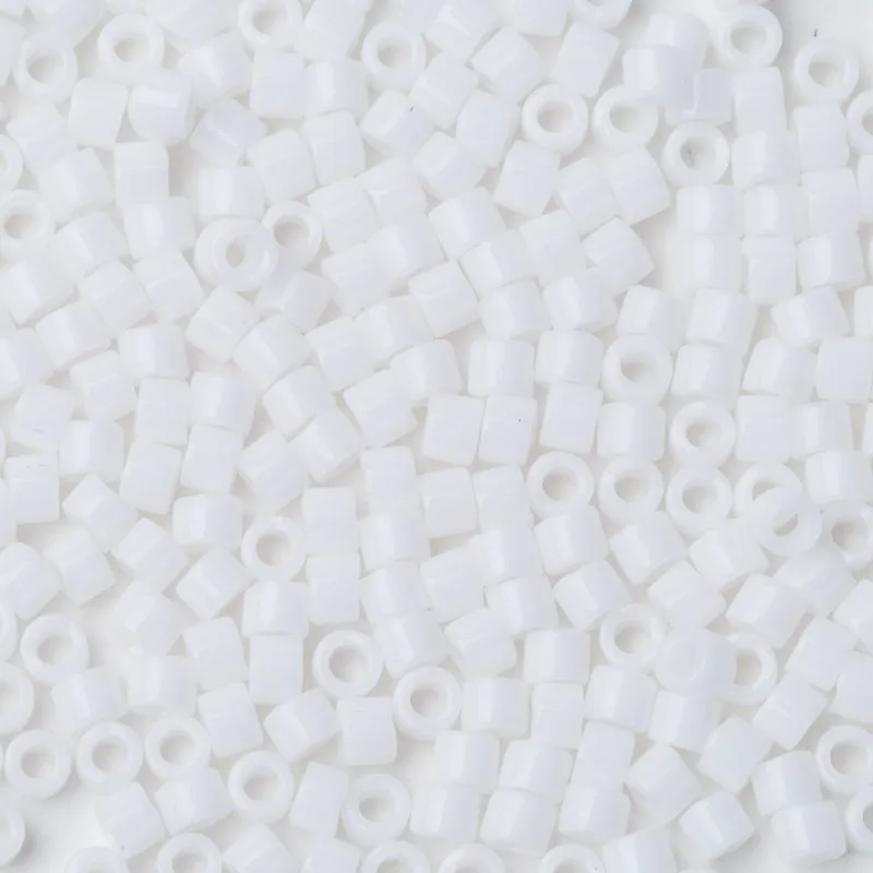 Taidian Miyuki Delica Seed бисера 11/0 для Broderie De Perles Francaises непрозрачные белые DB200 1,6x1,3 мм около 1000 штук - Цвет: miyuki-DB200