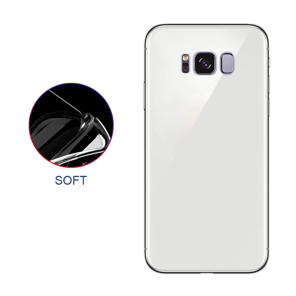 Мягкий пластиковый прозрачный Простой Модный защитный чехол для Samsung Galaxy