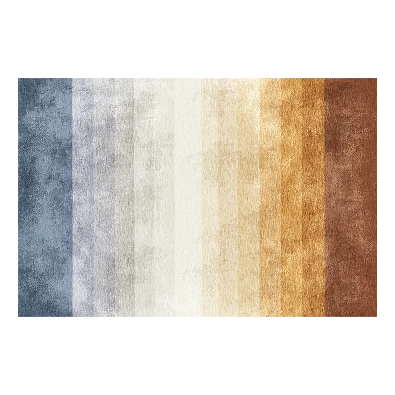  Post-modern gradually changing color striped bedside rug big size living room coffee table carpetde - 33013376580