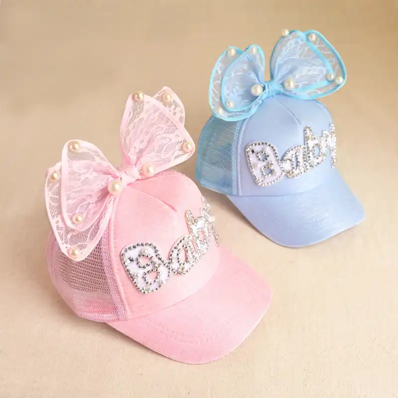 baseball baby bow