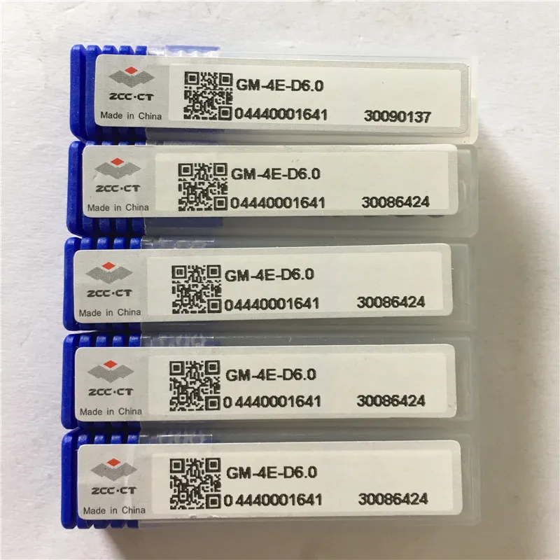 

ZCC GM-4E-D6.0 solid Carbide 4 flute flattened end mills tiny square head high speed milling cutter 10pcs/lot