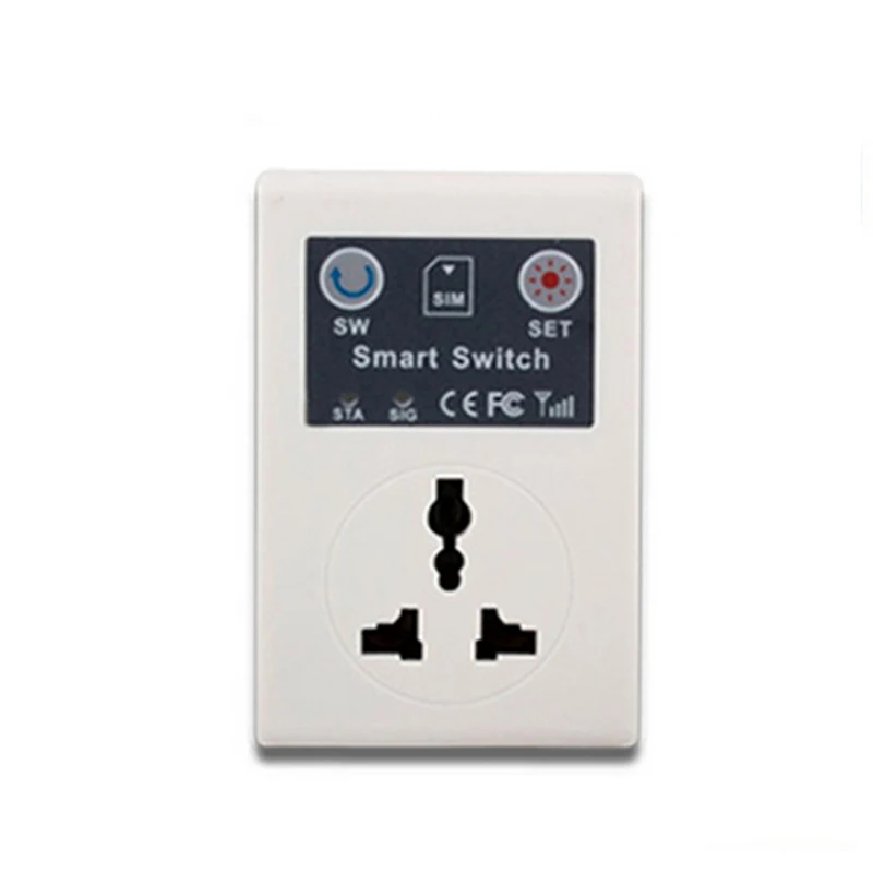 New Gsm Power Socket Switch Based Sim Card Sms Call Remote Control for Smart Home Automation New Gsm Power Socket Switch Based Sim Card Sms Call Remote Control for Smart Home Automation