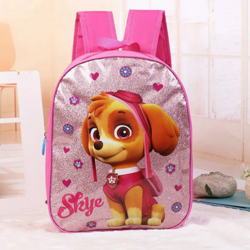 

new High quality waterproof shoulders bag Children  Princess Kim powder cartoon cute dog pattern girl gift for kids school bags