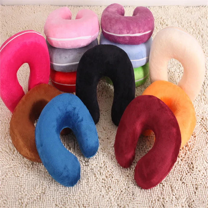 Memory Foam u-образная подушка для шеи/многоцветная u-образная дорожная мягкая подушка/повозка подголовника Подушка для кормления/подушки для отдыха