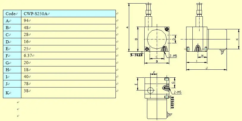CWP-S250A