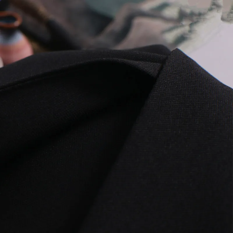 Customize SPA Uniforms New Black Patchwork Grace V-neck Blouse+Pants Tea Hall Uniform Clothes Slim Fit Salon Clothing