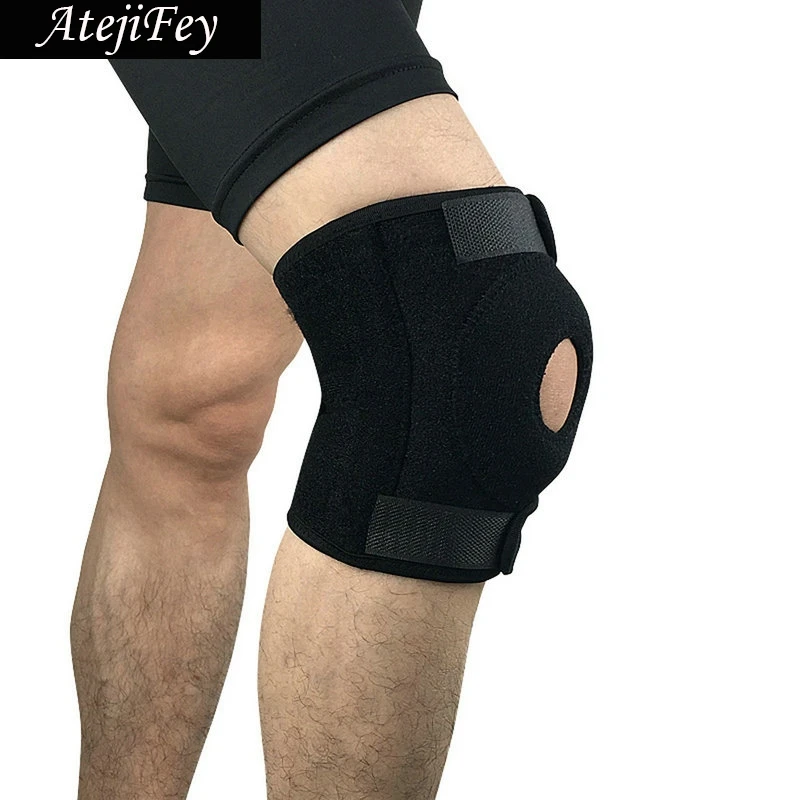 

2 Piece Adjustable Knee Protector Elasticity Breathable Knee Pads Preventive Relieve Arthritis Injury Bandage Sports Knee Guard