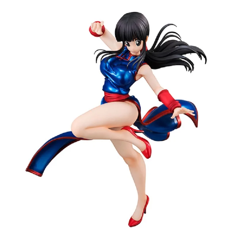 

20cm Anime Action Figure Dragon Ball Z Son Goku's Wife Cheongsam Chichi China Dress Ver PVC Model Sexy Girl Collection Toy 8''