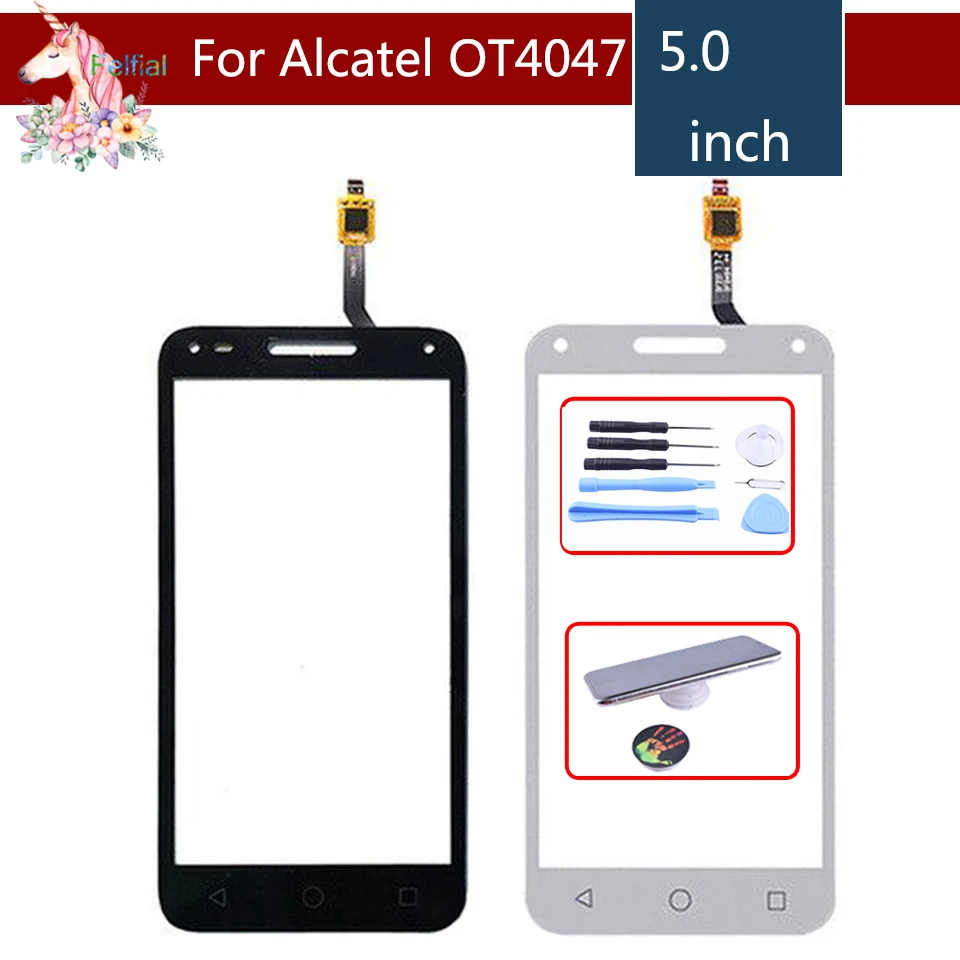 10 шт./лот 5 0 &quotдля Alcatel One Touch U5 3G 4047D 4047G 4047 OT4047 OT4047D сенсорный экран дигитайзер