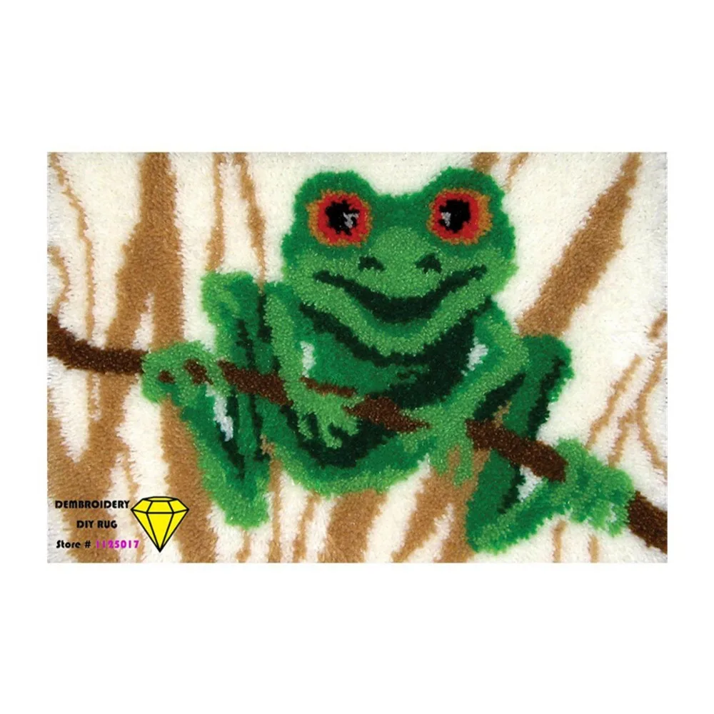 

cushion frog kitchen carpets and rugs Needlework Kit handmade mats Rug patchwork carpet Embroidery custom floor carpet 52*38cm