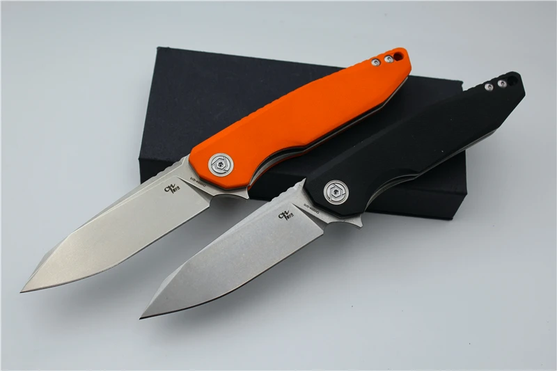 

Brand CH 3004-G10 Folding Knife D2 Blade G10 Handle Outdoor Camping Tactical knives Ball Bearing Flipper Pocket EDC Knife Tool
