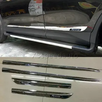 

For Toyota RAV4 2013-17 Door Body Molding Strip Trim 4pcs Chrome Car-styling