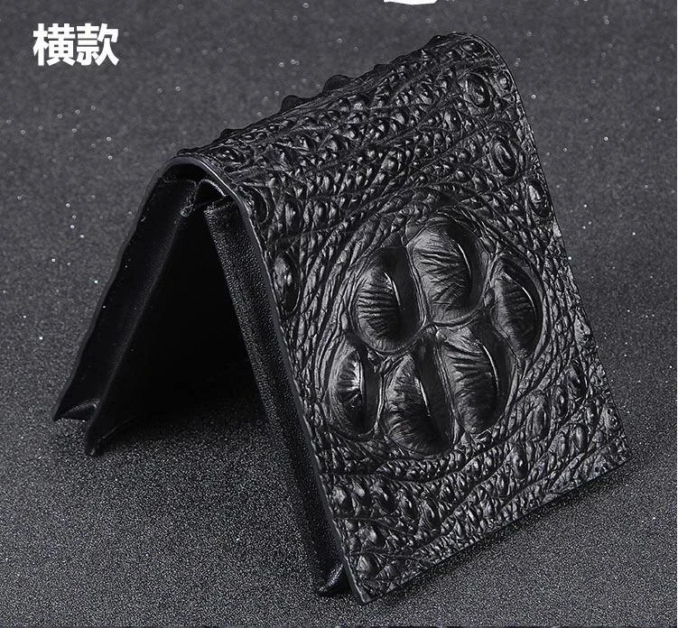 Billeteras de piel de cocodrilo para hombre, carteras de piel de cocodrilo auténtica/Real, de de talla corta, promoción de verano, 2018|leather men's wallet|man wallet shortwallet short - AliExpress