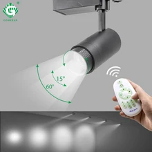 2,4G RF Беспроводная система управления Светодиодный светильник для трека с регулируемой яркостью CCT масштабируемый Трековый светильник s 20W алюминиевое Внутреннее освещение
