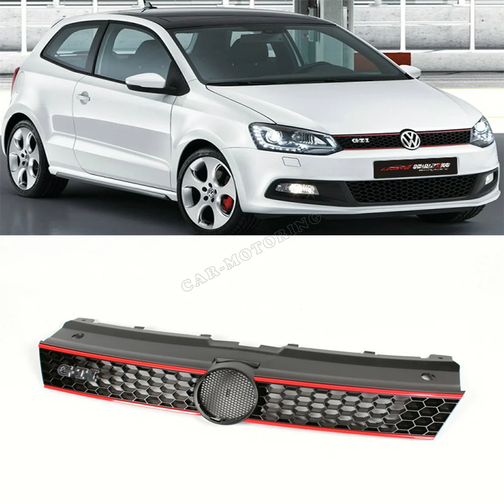 GTI Car Styling ABS Front Bumper mesh grille grills for VW Polo 6R 2011