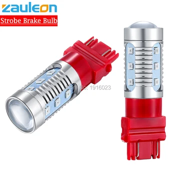 

Zauleon 2pcs 3157 Red LED Strobe Brake Tail Light High Power flash LED Prevent Rear-end Collision External Lights
