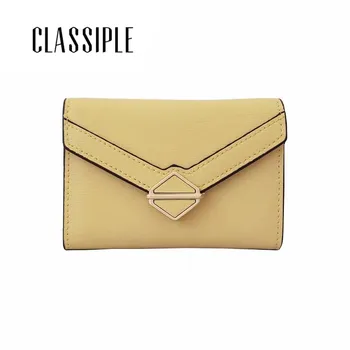 

Small Lady Card Wallet Split Leather Solid Female Card Holder Hot Sale Ins Women'S Purses For Cards 2019 Fashion New Lady Purse