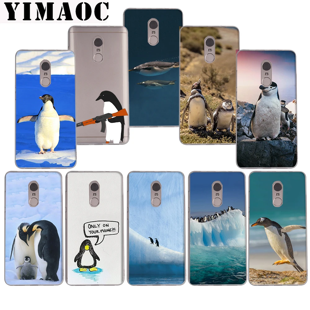

YIMAOC Cute Penguin Prince Soft Case for Xiaomi Mi a1 a2 f1 6 8 lite se mix 2s Redmi 5 6 6a S2 Plus 5A Note 5 6 Pro 4 X