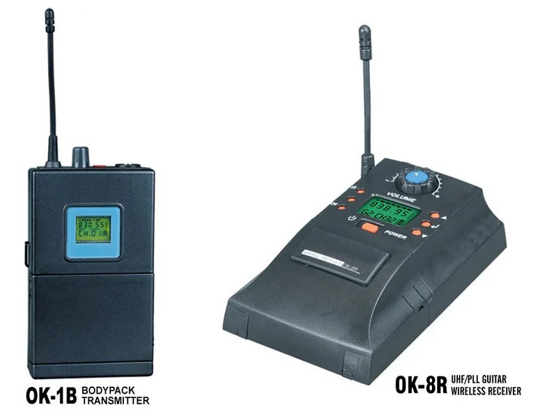 Горячая OK-1B OK-10 OK-8R UHF PLL Инструмент/IInstrument Беспроводная система/Музыкальные инструменты stents микрофон