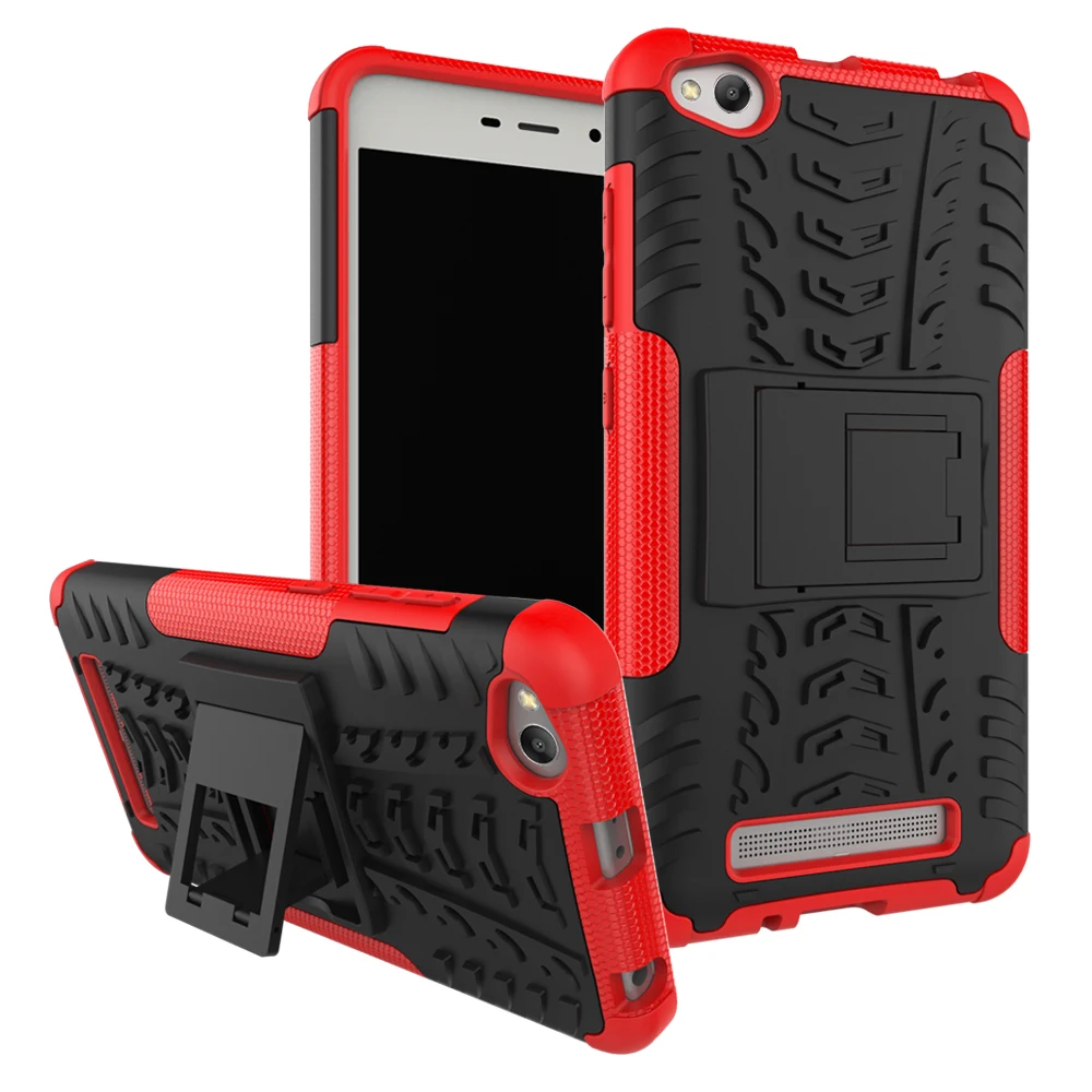 ShockProof TPU+PC Phone Stand Case 360 coverage protection kickstand