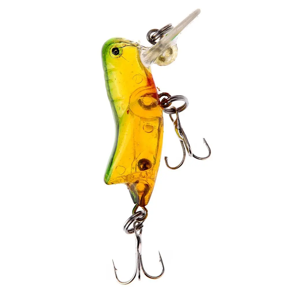 

BMDT-3g 4cm hard fishing lure in shape of cricket (Yellow)